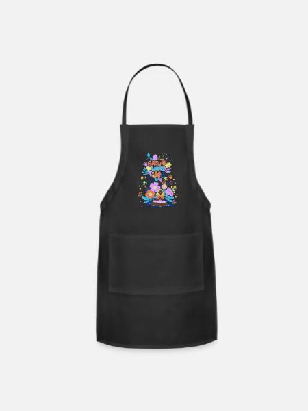 Simple flowers - Adjustable Apron - black