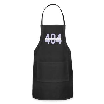 404 Motivation Not Found Motivational Humor - Adjustable Apron - black - Front - Julia (174cm)