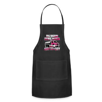 Milk Milk Truck - Adjustable Apron - black - Front - Julia (174cm)