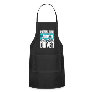 Milk Milk Truck - Adjustable Apron - black - Front - Julia (174cm)