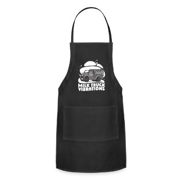 Milk Vibrations Milk Truck - Adjustable Apron - black - Front - Julia (174cm)