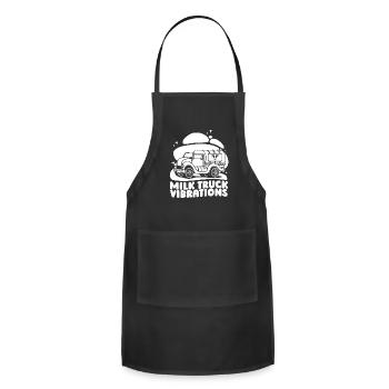Milk Vibes Milk Truck - Adjustable Apron - black - Front - Julia (174cm)