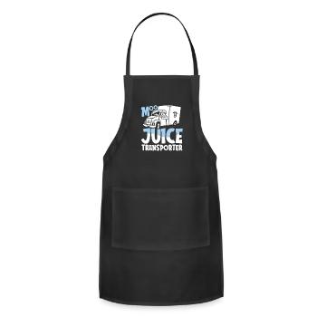 Milk Funny Milk Truck - Adjustable Apron - black - Front - Julia (174cm)