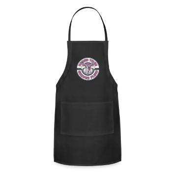 Gender Fluid Unicorn - Adjustable Apron - black - Front - Julia (174cm)