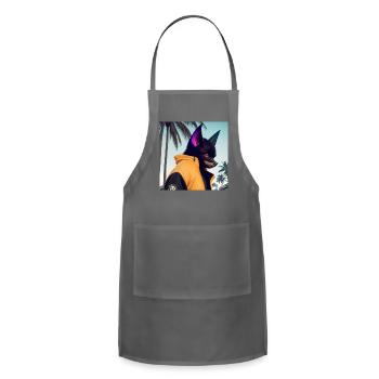 Véloce - Adjustable Apron - charcoal - Front - Julia (174cm)
