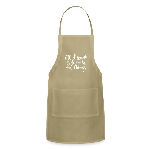 Cool Things White - Adjustable Apron