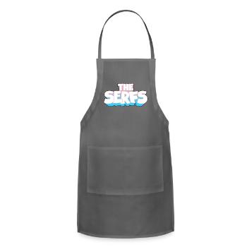 Serfs Trans Pride Logo - Adjustable Apron - charcoal - Front - Julia (174cm)