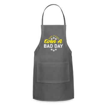 take it easy - Adjustable Apron - charcoal - Front - Julia (174cm)
