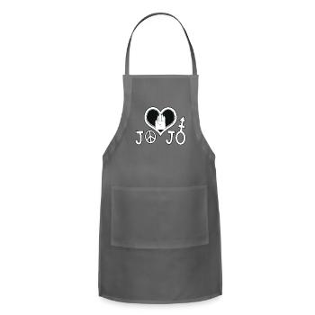 Jojo's bizarre adventure Lucky land heart - Adjustable Apron - charcoal - Front - Julia (174cm)