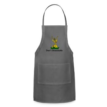 Don't Johnny - Adjustable Apron - charcoal - Front - Julia (174cm)