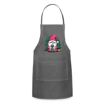 santa claus - Adjustable Apron - charcoal - Front - Julia (174cm)