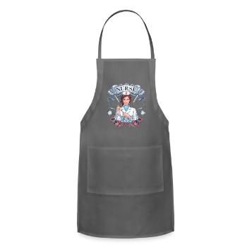 Mistress of Compassion - Adjustable Apron - charcoal - Front - Julia (174cm)