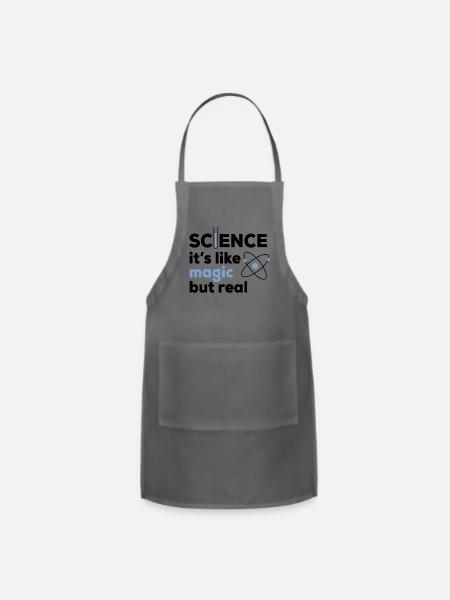 Like Magic But Real - Adjustable Apron - charcoal