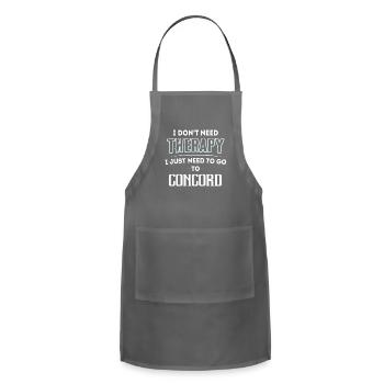 Don't Need Therapy Need To Go To CONCORD City - Adjustable Apron - charcoal - Front - Julia (174cm)