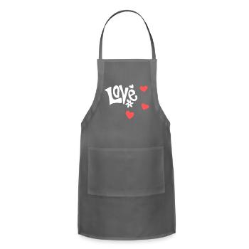 Love Fusion - Adjustable Apron - charcoal - Front - Julia (174cm)