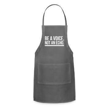 Be a voice not an echo - Adjustable Apron - charcoal - Front - Julia (174cm)