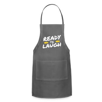 Ready To Laugh - Adjustable Apron - charcoal - Front - Julia (174cm)