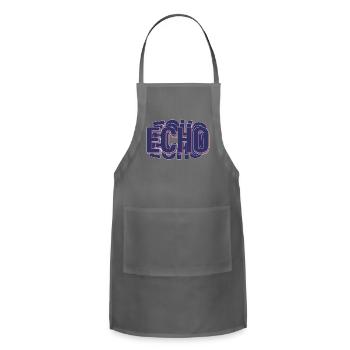 Echoed Sound - Adjustable Apron - charcoal - Front - Julia (174cm)