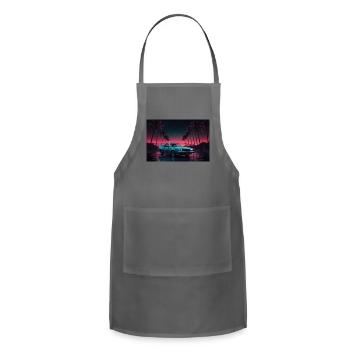 New collection - Adjustable Apron - charcoal - Front - Julia (174cm)