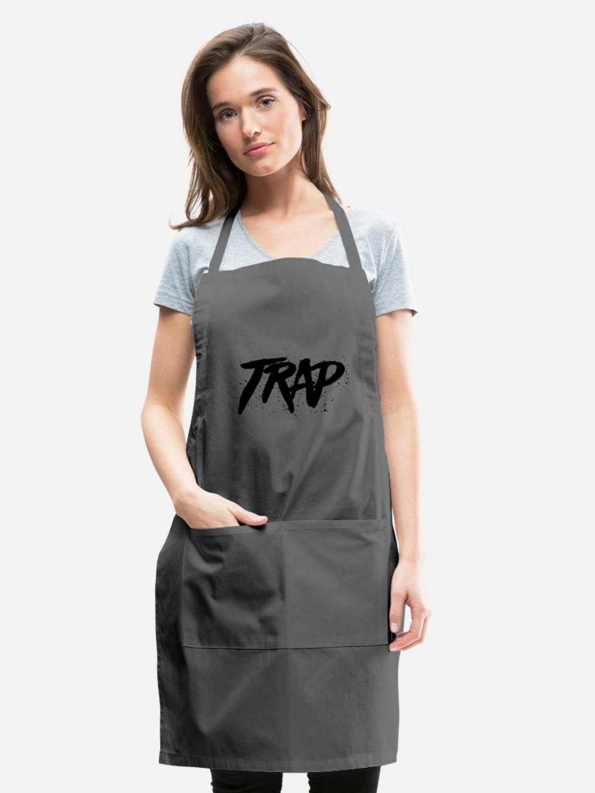 trap - Adjustable Apron - charcoal - Front - Julia (174cm)