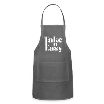 Take it Easy - Adjustable Apron - charcoal - Front - Julia (174cm)