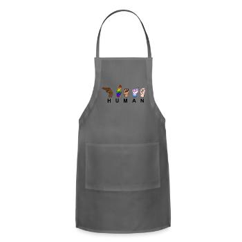 HUMAN - HUMANITY - Adjustable Apron - charcoal - Front - Julia (174cm)
