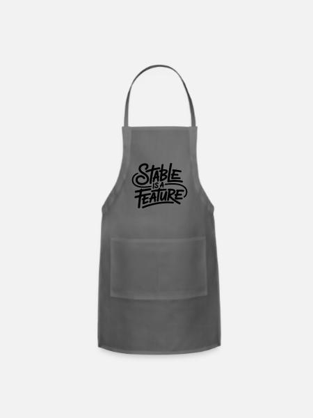 Stable Is a Feature - Adjustable Apron - charcoal