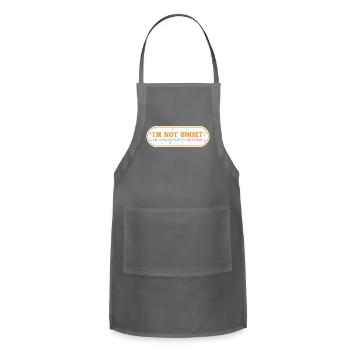 I'm not short, I'm concentrated awesome - Adjustable Apron - charcoal - Front - Julia (174cm)
