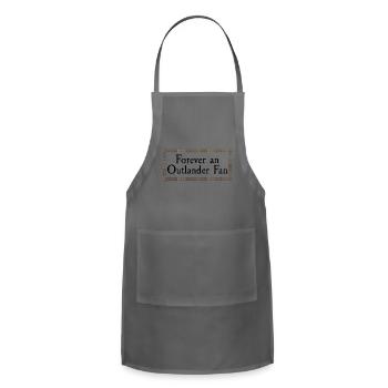 Forever An Outlander TV Show Book Fan Tartan Print - Adjustable Apron - charcoal - Front - Julia (174cm)