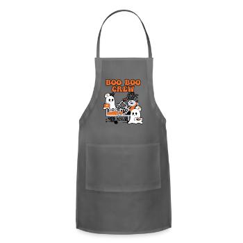 BOO BOO CREW - Adjustable Apron - charcoal - Front - Julia (174cm)