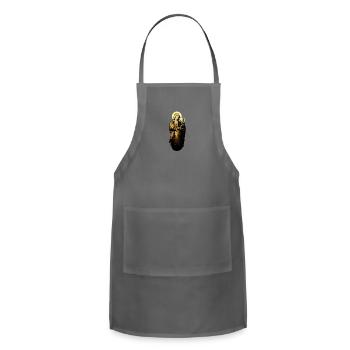 Our Virgin Mother (and Son) - Adjustable Apron - charcoal - Front - Julia (174cm)