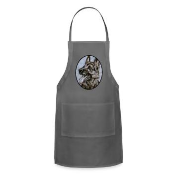 German sheepdog - Adjustable Apron - charcoal - Front - Julia (174cm)