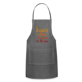 Icarus - Adjustable Apron - charcoal - Front - Julia (174cm)