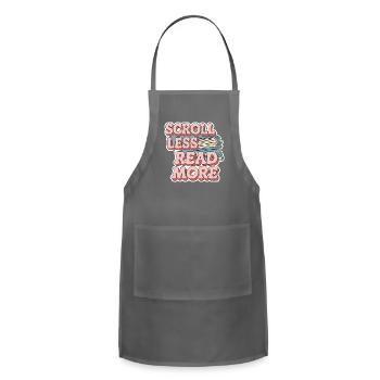 Scroll Less Read More 8 - Adjustable Apron - charcoal - Front - Julia (174cm)