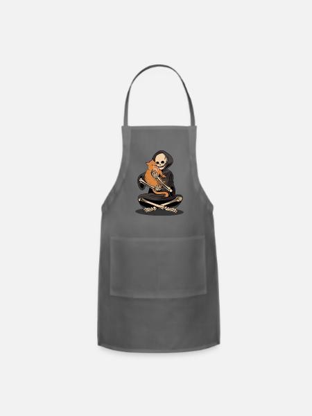 Happy Halloween - Adjustable Apron - charcoal