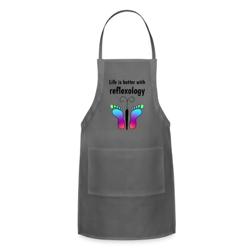 Life is better with reflexology butterfly - Adjustable Apron