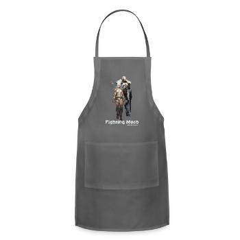Fighting Mech (Silver Unit) - Adjustable Apron - charcoal - Front - Julia (174cm)