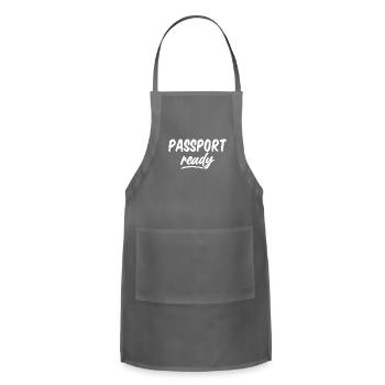 Passport Ready - Adjustable Apron - charcoal - Front - Julia (174cm)