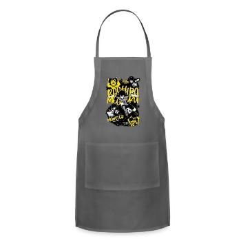 blue look Football Fusion - Adjustable Apron - charcoal - Front - Julia (174cm)