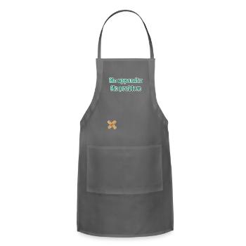 Appendix Surgery Survivor - Adjustable Apron - charcoal - Front - Julia (174cm)
