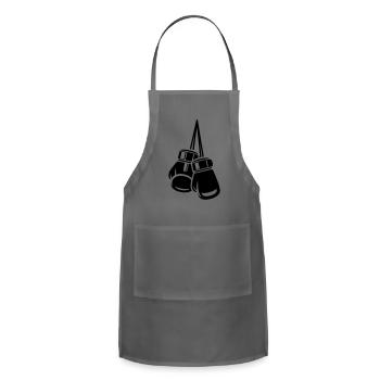Hanging Boxing Gloves - Adjustable Apron - charcoal - Front - Julia (174cm)