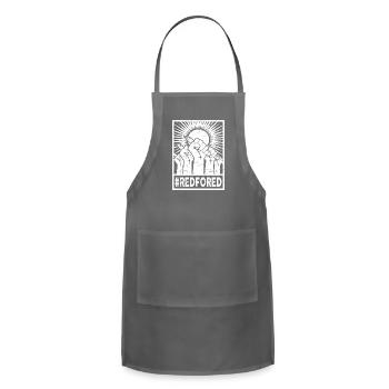 red for ed - Adjustable Apron - charcoal - Front - Julia (174cm)