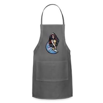 Belly Dancer Moon - Adjustable Apron - charcoal - Front - Julia (174cm)