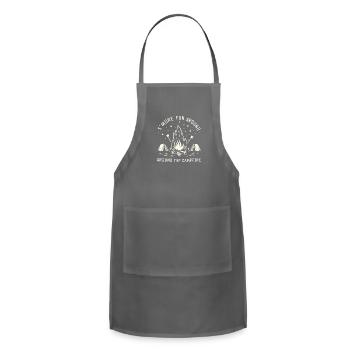 Around The Campfire - Adjustable Apron - charcoal - Front - Julia (174cm)