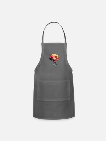 Floating brain - Adjustable Apron - charcoal