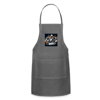 Tennis challenge - Adjustable Apron - charcoal - Front - Julia (174cm)
