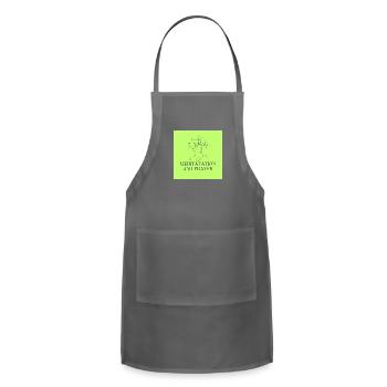 Meditation and prayer!! - Adjustable Apron - charcoal - Front - Julia (174cm)