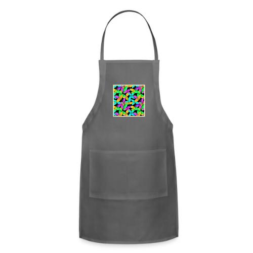 Neonscape Leaf Pattern - Adjustable Apron