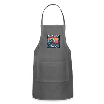 THE WC SURF WAVE - Adjustable Apron - charcoal - Front - Julia (174cm)