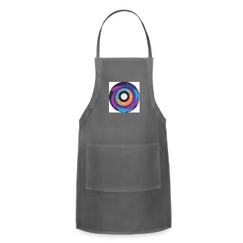 Vinyl Vortex - Adjustable Apron - charcoal - Front - Julia (174cm)